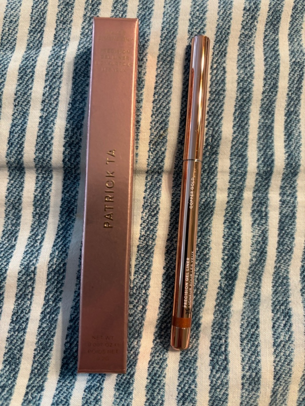 PATRICK TA 
Major Dimension Precision Gel Eyeliner COOPER GOLD NEW IN BOX